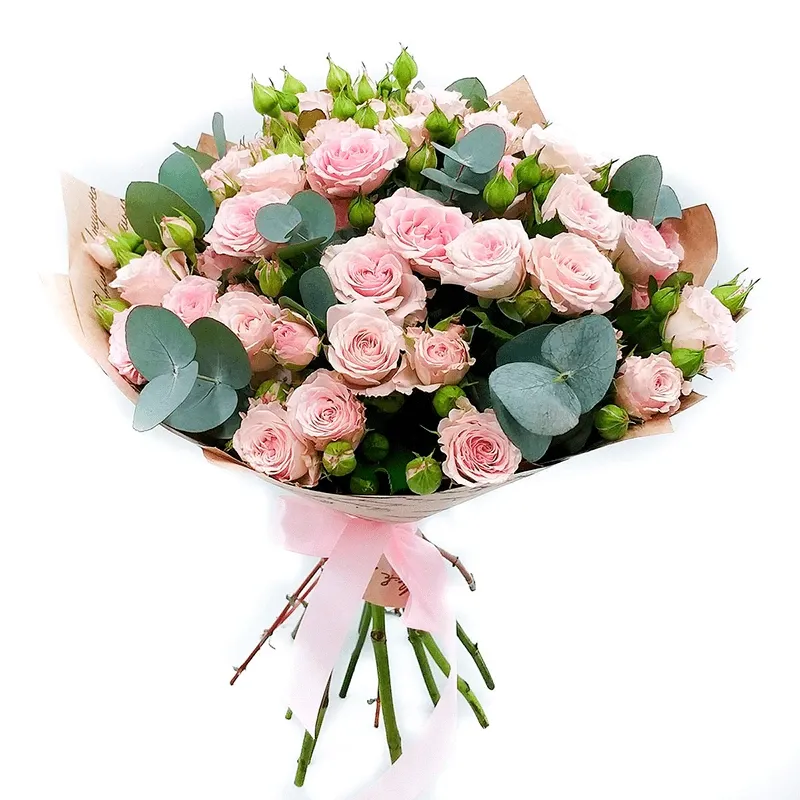 Букет из кустовых роз «Теплый день»